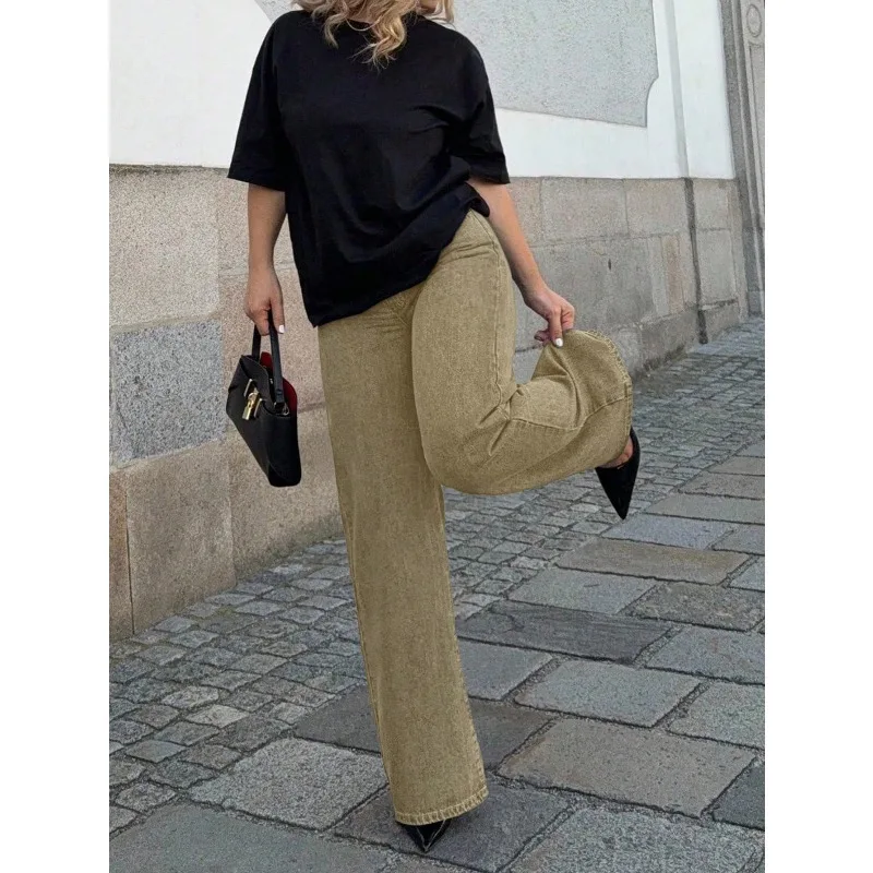 

2026 Woman Jeans Casual Straight Leg Jeans