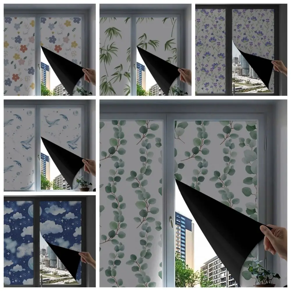 

Thickened Blackout Glass Sticker Anti Light Leakage UV Protection Anti Peeping Window Full Blackout Sunshade Film Bedroom