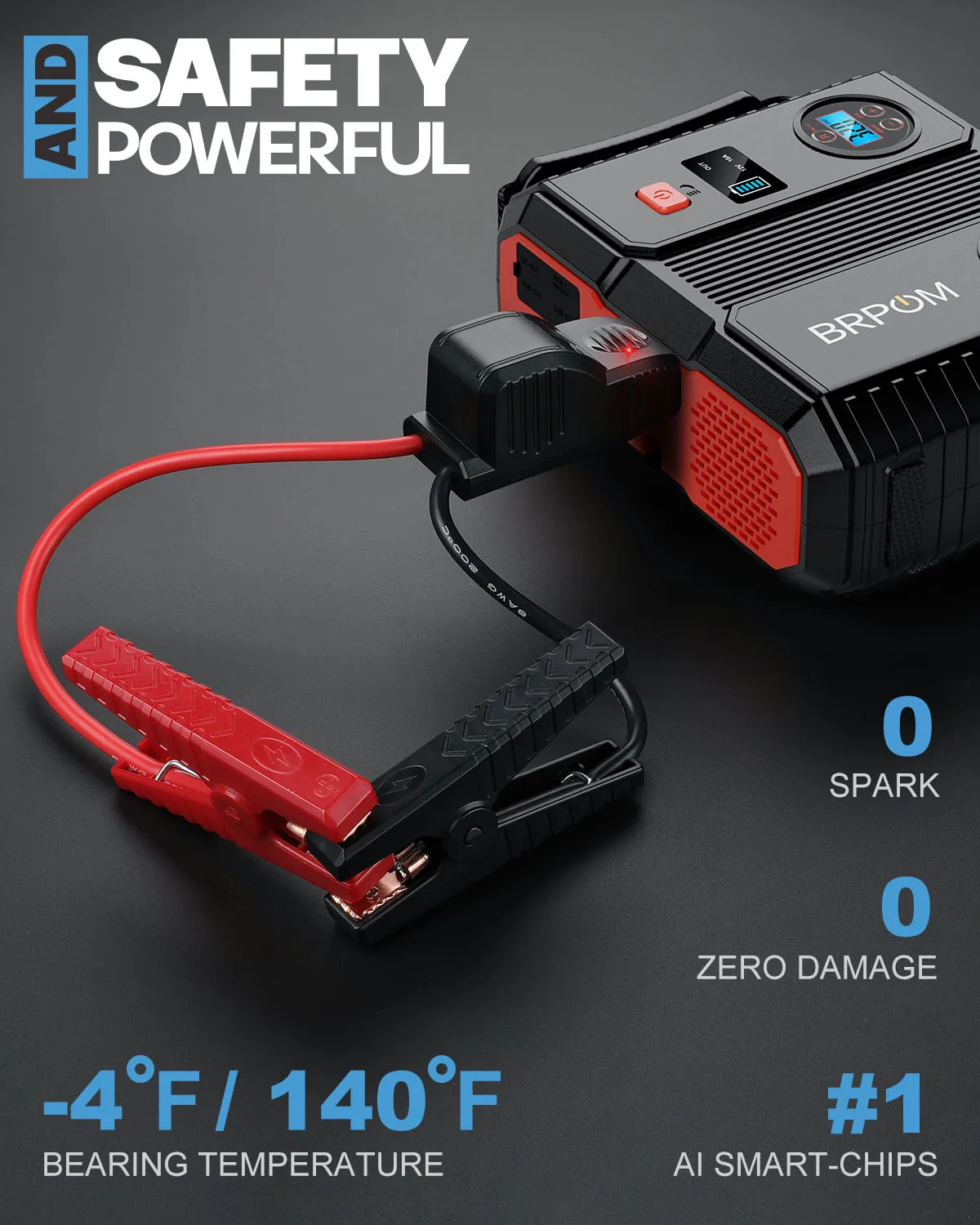 12V Auto Jump Starter Power Bank Draagbare auto-accu Booster Oplader Startapparaat Auto Emergency Start-up Verlichting