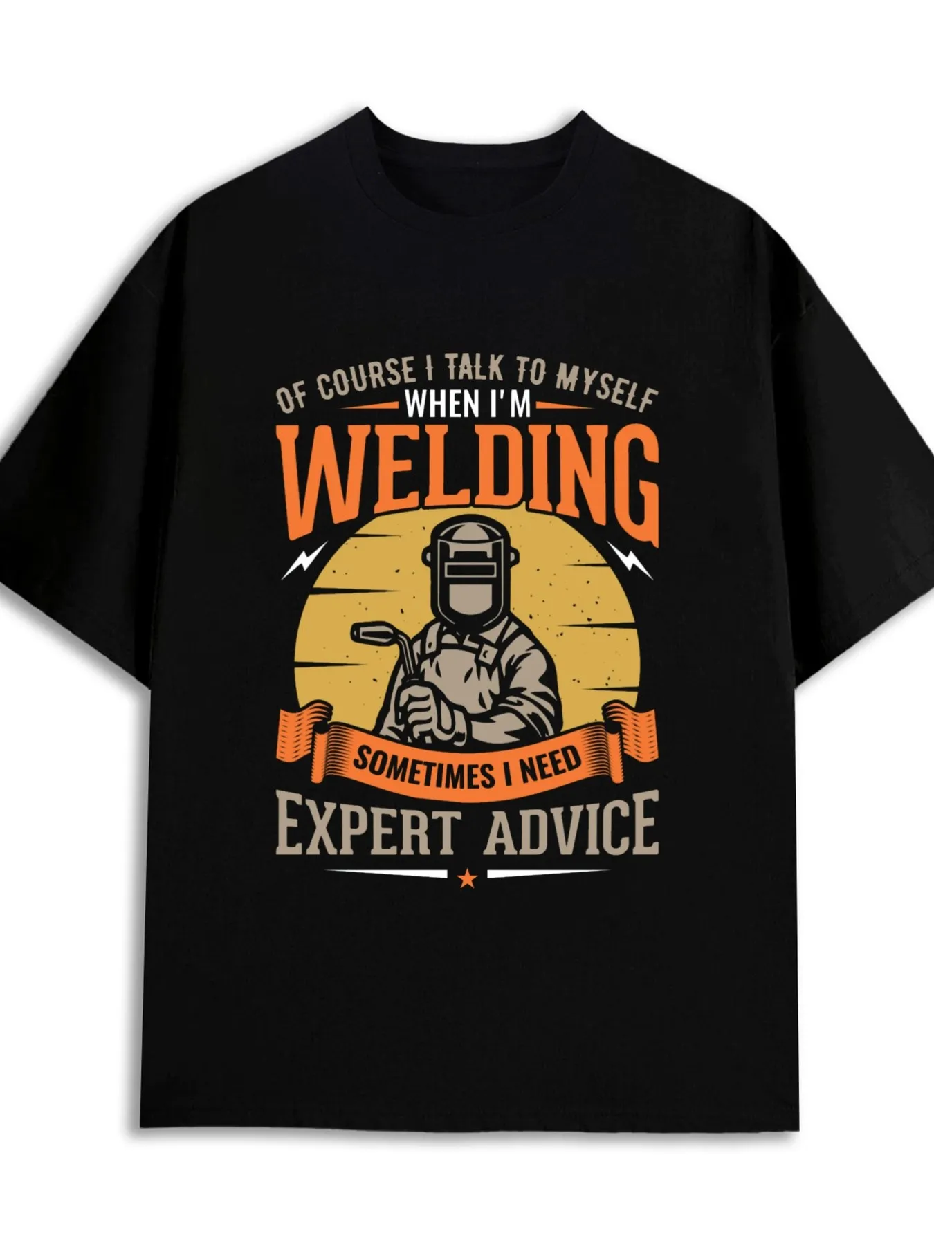 Funny Welding Expert T-Shirt 100% Cotton O-Neck Short Sleeve Summer Casual Mens T-shirt Streetwear