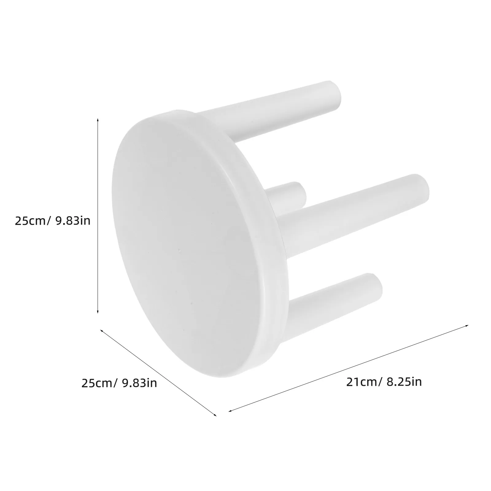 1Pcs Plastic Low Stool Small White Round Anti-Slip Bathroom Kids Step Stool Portable Strong Kids Chair Plastic Low Chair view 6
