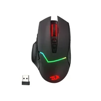 Ratón inalámbrico para juegos Redragon M690 PRO, ratón con cable de 8000 DPI, tecla de disparo rápido, 8 botones Macro para PC/Mac/portátil, ratón negro/blanco