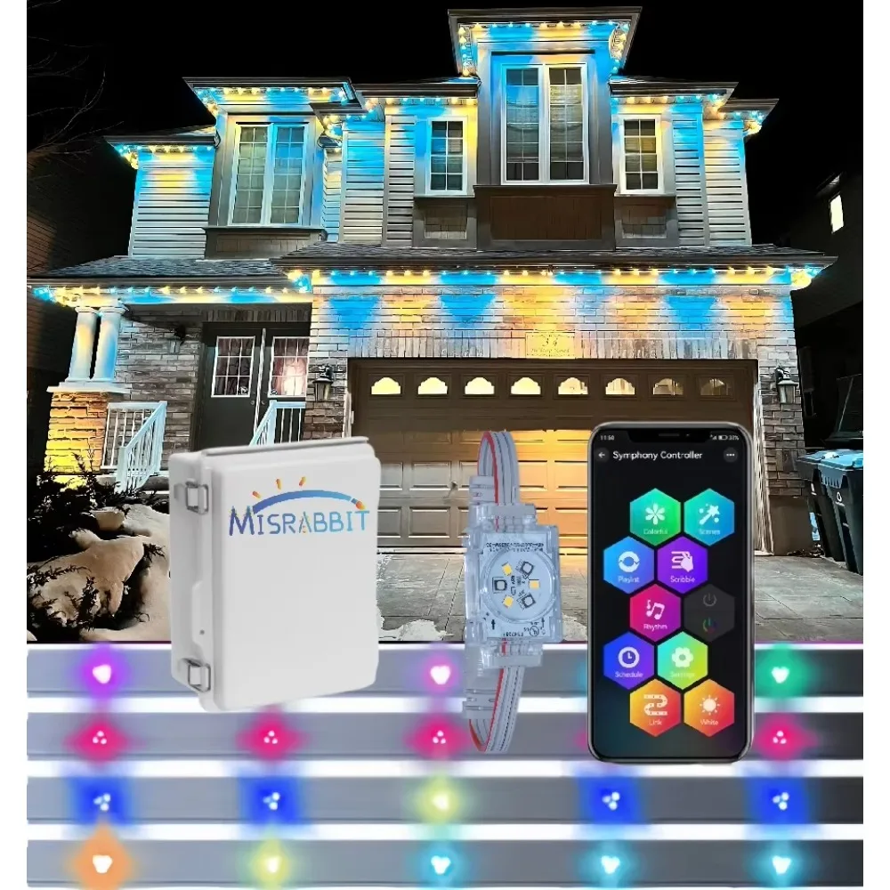 High Quality Durable 48V 30MM mm Jellyfish RGBW Outdoor Christmas Permanent Pixel LED Light with Wireless Controller Track