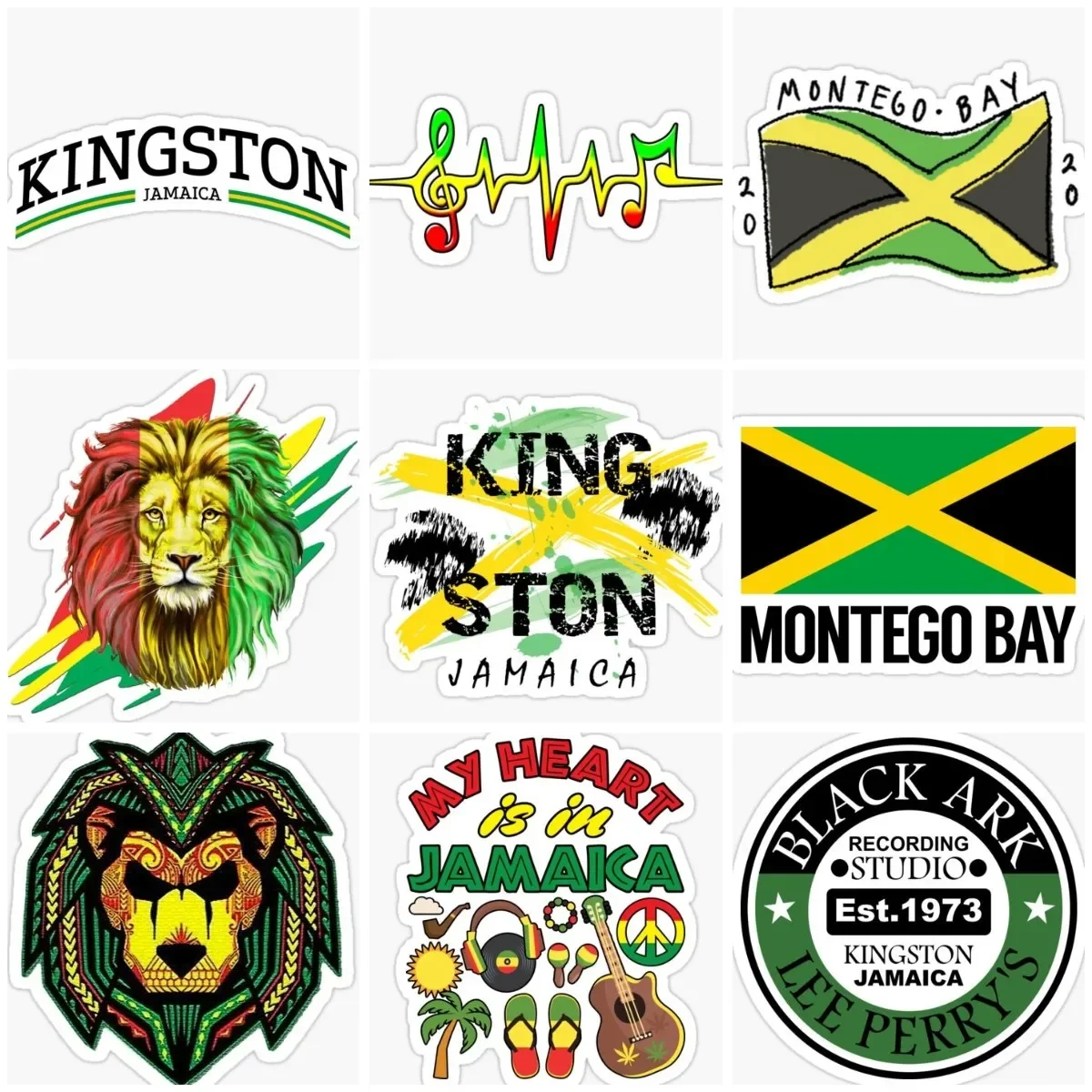 

Ямайский флаг JA, наклейка со львом, аксессуары для мотоциклов, кемпер, грузовик, оконное стекло, велосипед, фургон, автомобиль, стена, дверь, ноутбук, шлем, наклейка, ПВХ