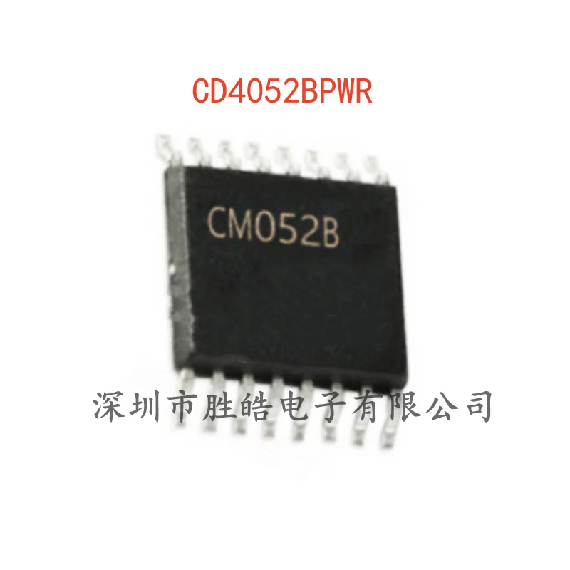 

(10PCS) NEW CD4052BPWR CD4052 2-Channel 4:1 Analog Switch SMD Logic Chip TSSOP-16 CD4052BPWR Integrated Circuit