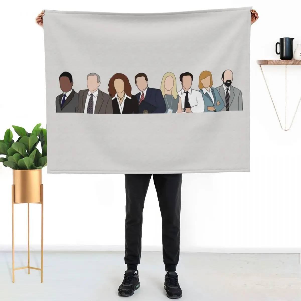 the west wing cast Throw Blanket Soft Beds Loose Soft Plush Plaid Luxury Designer Decoratives Extra Large Throw Blankets