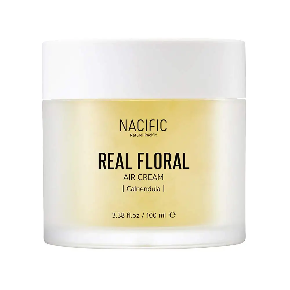 Nacific Real Floral Air Cream Calendula 100ml Face Serum Moisturizing Nourishing Reduce Wrinkles Brightening Korean Cosmetics