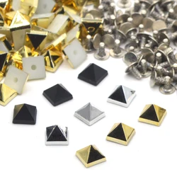 KALASO ABS Pyramid Square Punk Studs Rivets Spikes For Bag Shoes Garment Decor Leather Craft DIY Supplies