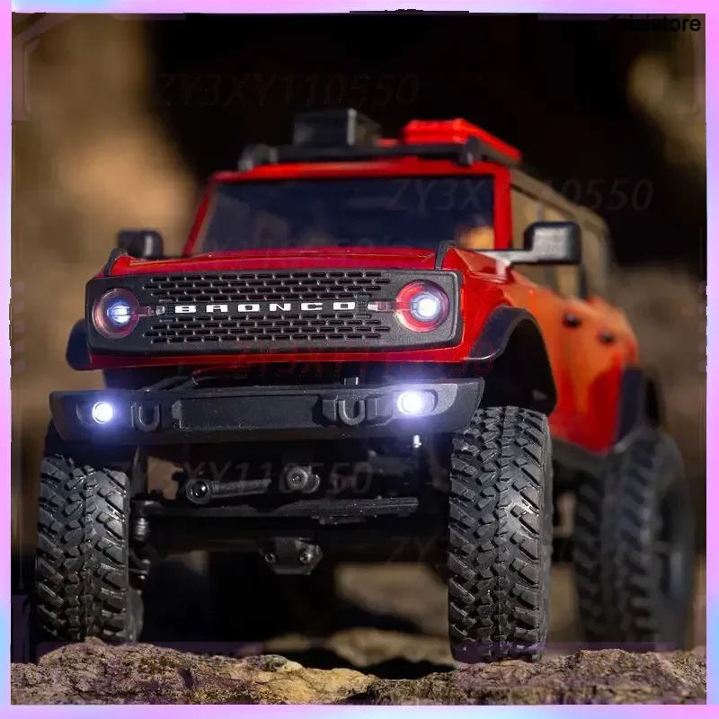 รถบังคับวิทยุ Axial Scx24 ขนาด 1/24 รุ่น Ford Bronco ขับเคลื่อนด้วยไฟฟ้า สำหรับปีนป่ายและขับขี่ออฟโรด  จำลองสมจริง ของเล่นรถบังคับสำหรับผู้ใหญ่