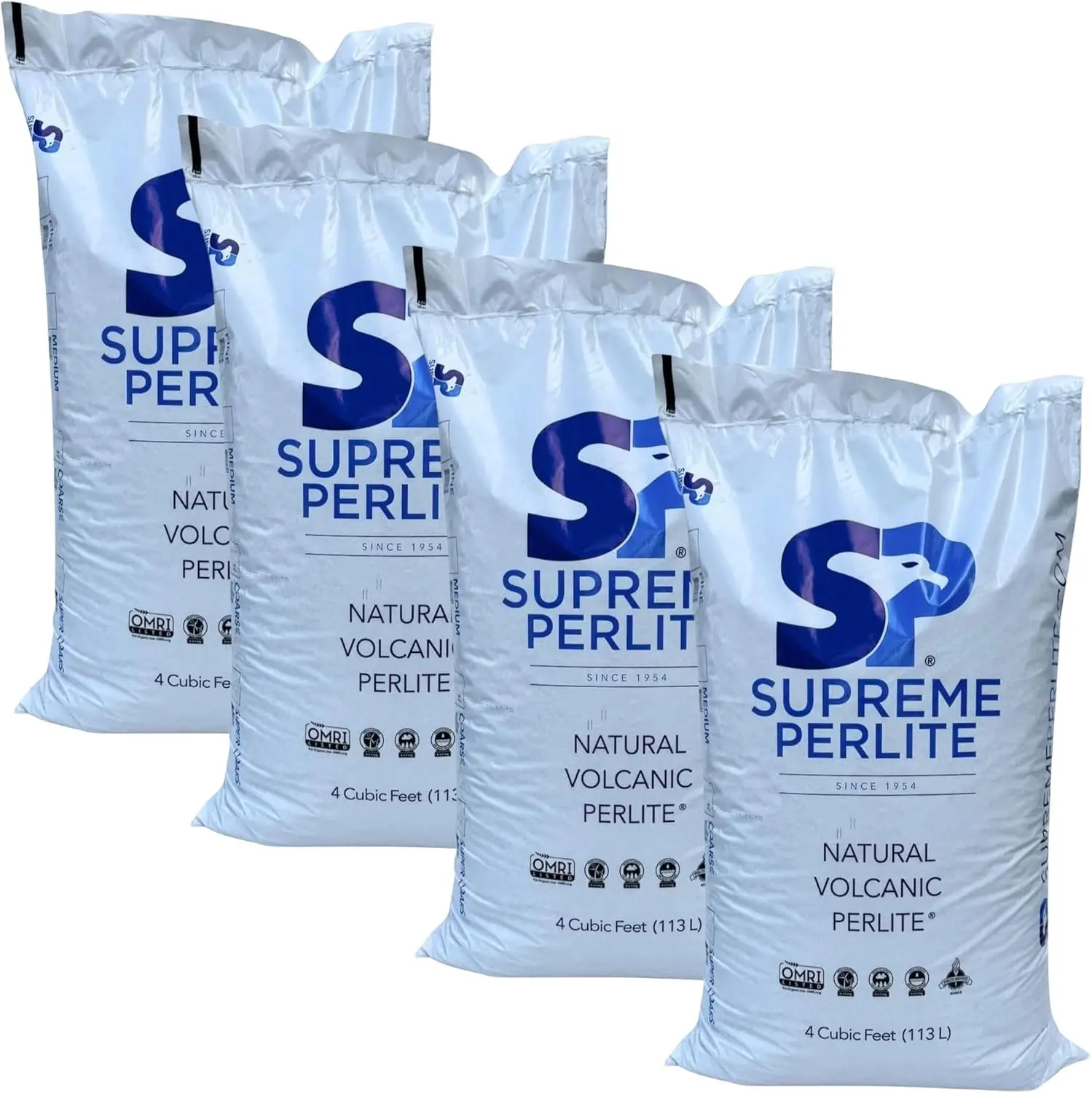 Supreme Perlite Coarse Horticultural Perlite 4 Cu Ft, Soil Aeration Potting Mix, Natural Growing Media for Indoor Outdoor Plants