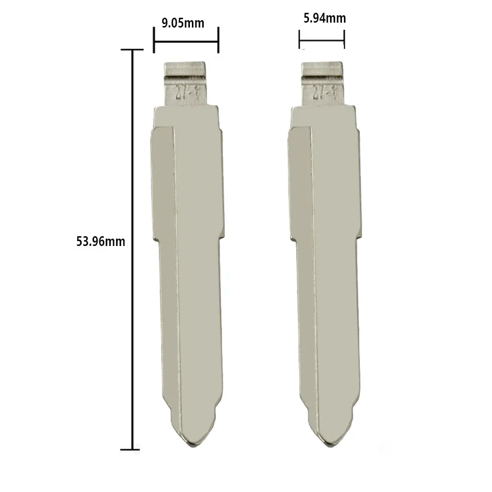 10pcs 27-1# MAZ20R MAZ24R Metal Uncut Flip Remote Key Blade Blank for Mazda Car Key Blank for Keydiy KD Xhorse VVDI JMD