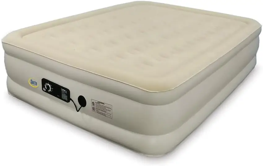 Portable foldable air bed mattress with pump modern design for home hospital or camping home and guest access
