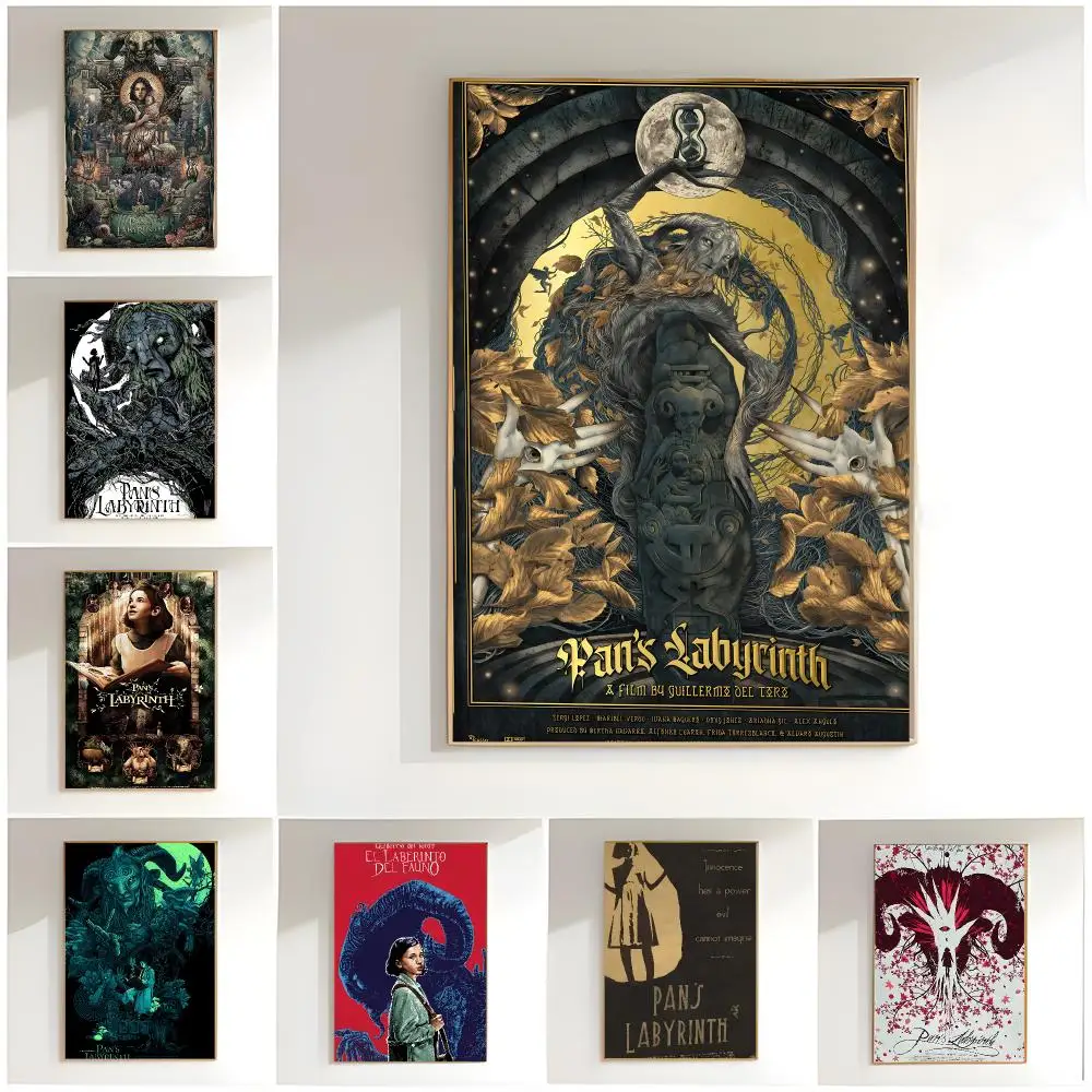 dark movie p-pans labyrinth Poster Classic Wall Art  Home Decor  Peel and Stick Unframed