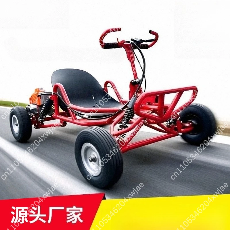 Gas Powered 4-Wheel All-Terrain Off-Road Go-Kart for Adults, Desert, Beach, Outdoor Riding Adventure