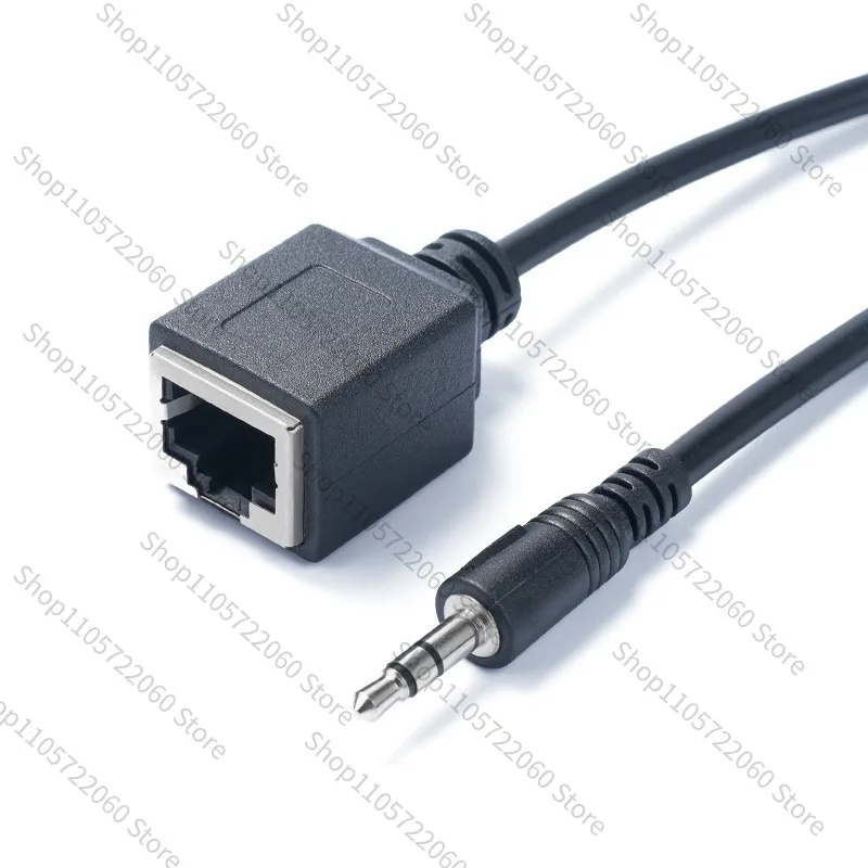 3.5MM Male To RJ45 Ethernet Female Audio Adapter Cable, Music Point Machine Touch Screen Audio Connection Cable