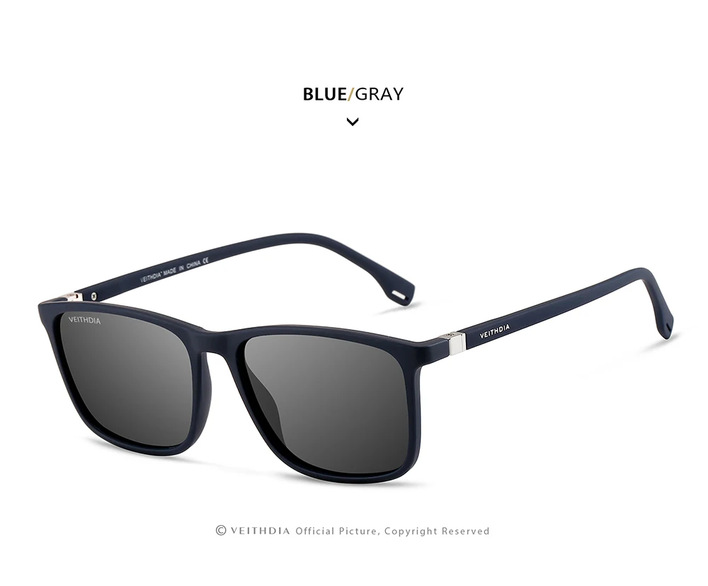 VEITHDIA Marke Männer Frauen Sonnenbrille Unisex Retro TR90 Sonnenbrille Polarisierte UV400 Objektiv Vintage Brillen Sonnenbrille Für Männliche 7521 – Detail 18