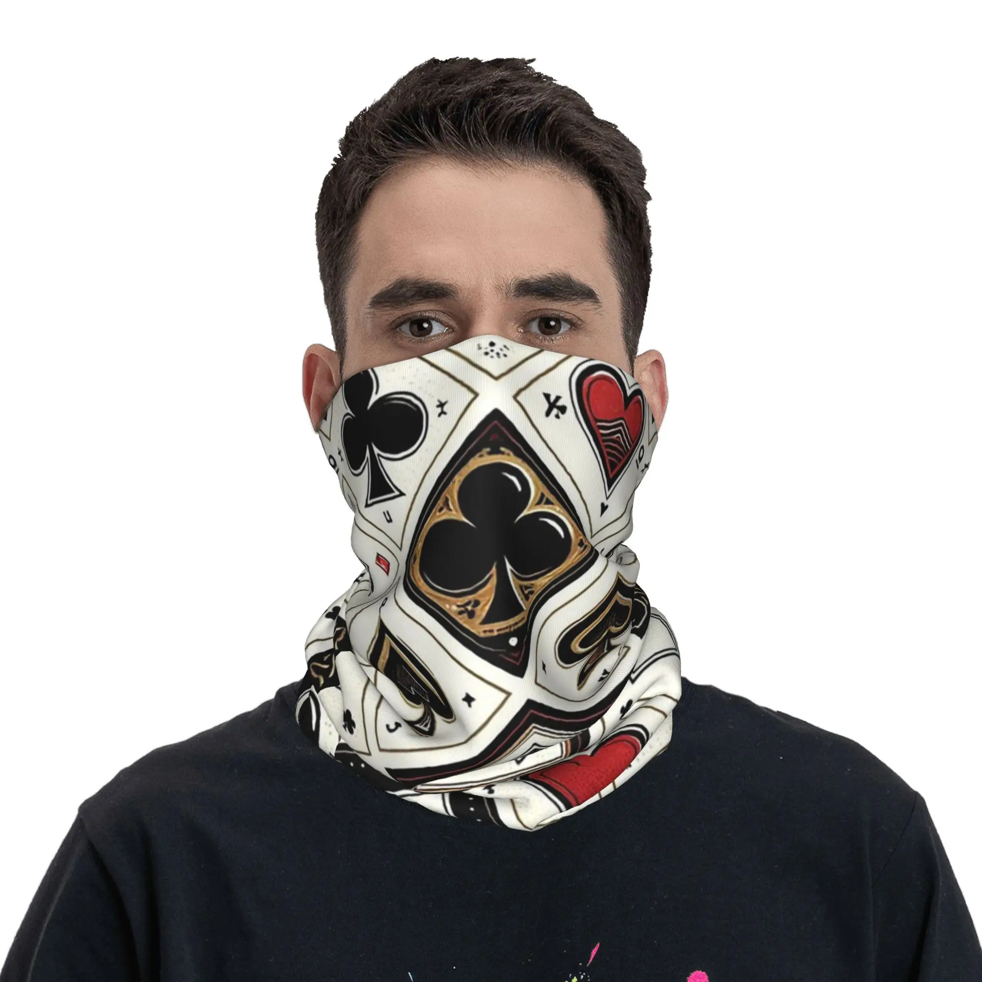 

Игральные карты для казино, символы, бриллиантовое сердце, лопата, клубы, бандана, гетры, маска с принтом, шарф, головной убор, пеший туризм, рыбалка, мужчины, женщины