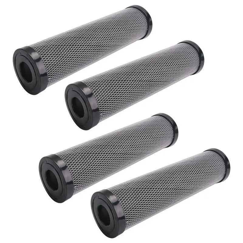 

B14C 4 шт. Угольный фильтр для воды 10 дюймов, стандартный, для всего дома, с угольным покрытием, для удаления осадка, вкуса и запаха, сменный, простая установка