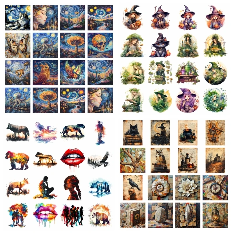 Art Illustration Elf set heat transfer iron on printing vinyl stickers T-shirt stickers DIY Toy doll clothing decoration