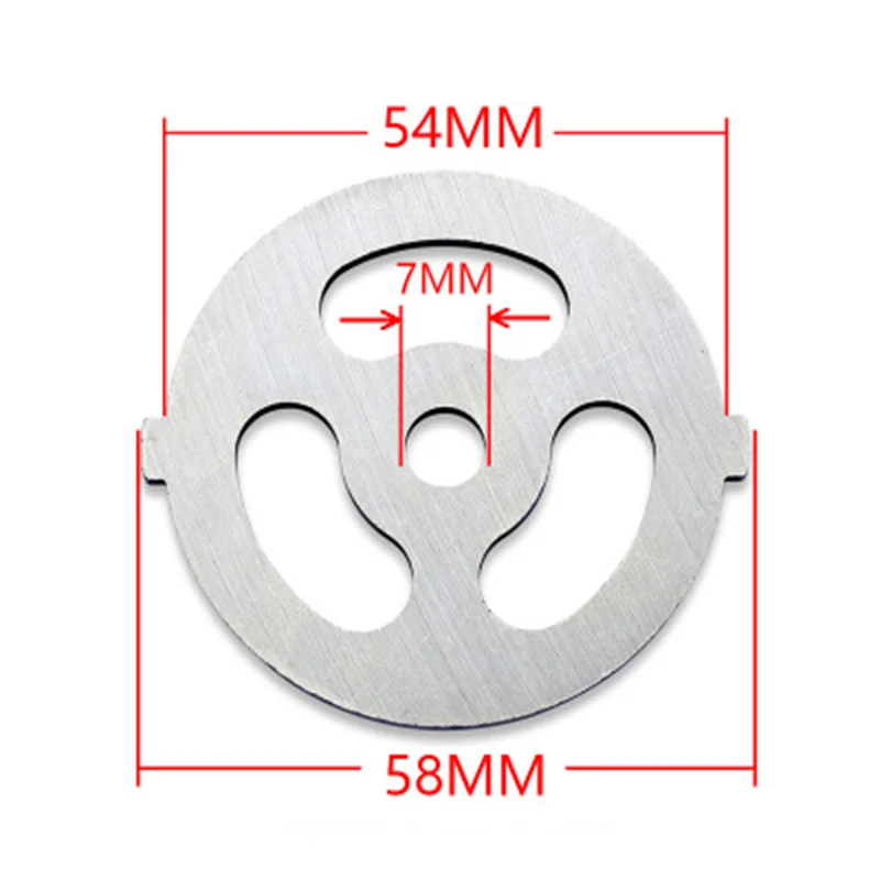 55MM Famiglia 5 #   Piastra con foro per tritacarne Parti per tritacarne in acciaio inossidabile Utensili da cucina per macchine per tritacarne per tritatutto per alimenti