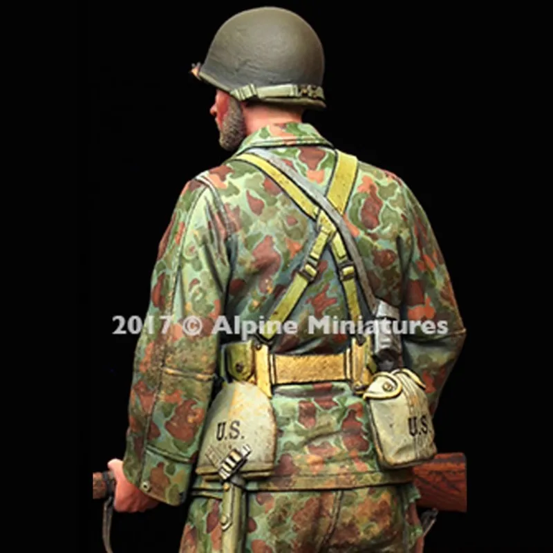 1/16 Resin Character Soldier Model Armored Infantry Gk White Model Handmade Unassembled And Unpainted Kit Toy Model view 5
