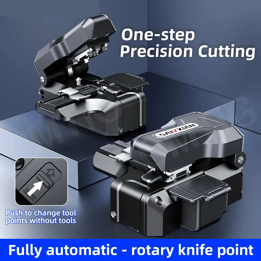 Imagem -02 - Omtig Novo m9 One-step Totalmente Automático Cutelo Óptico de Alta Precisão Faca de Corte de Fusão de Fibra Óptica