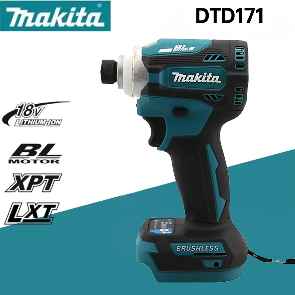 Makita DTD171 Taladro avellanador inalámbrico 18V Motor de alto par sin escobillas LmpactElectric Destornillador Herramienta eléctrica de velocidad Variable