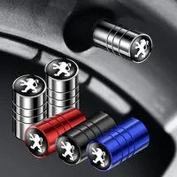 4PCS Car Wheel Tire Valve Cap Decoration Cover For Peugeot 106 107 108 205 206 207 208 301 306 307 308 3008 4007 4008 5008 RCZ