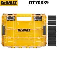 DEWALT DT70839 Large Tough Case (Empty) + 6 Dividers TSTAK System Multifunctional Stackable Detachable Partition Tool Box