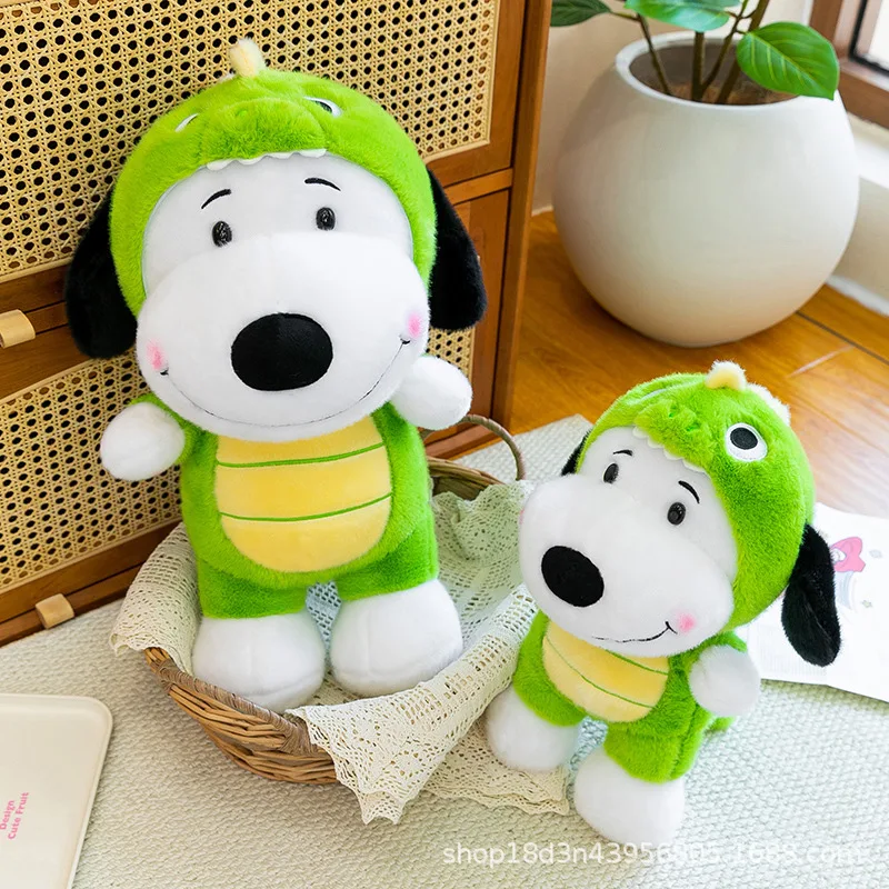 Cartoon Cute Dinosaur Transformed Into Snoopy Plush Doll Toy Birthday Gift