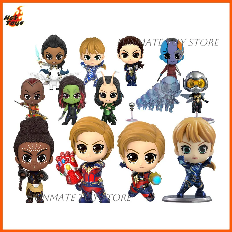 Figuras Coleccionables Hot Toys Cosbaby Mini de los Vengadores 4: Avispa, Capitán Marvel, Shuri y Valquiria para Adultos