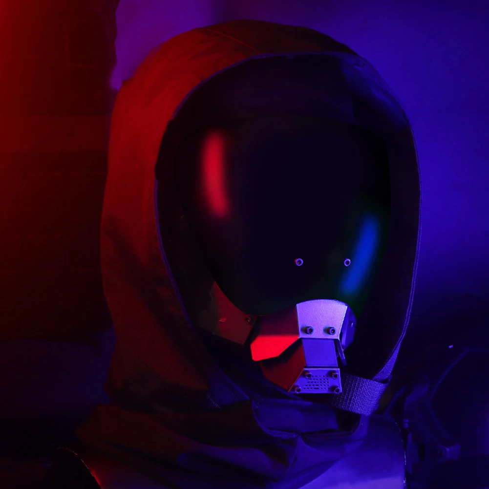 قناع cyberpank تأثيري ، دعامة حفلات ، كرة الطلاء Airsoft ، CS Wargame ، قناع رياضي ، مزدوج الوجهين ، عدسة مضادة للضباب ، معدات واقية