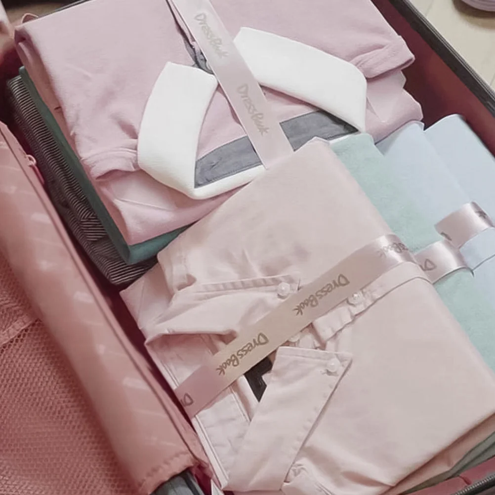 10개 접이식 옷걸이 플라스틱 옷 정리함 티셔츠 셔츠 바지 빠른 보관 공간 절약 옷장 의류