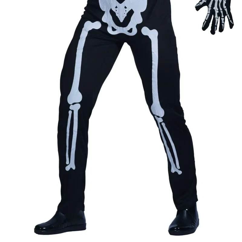 Adult Skeleton Halloween Costume Scary Skull Cosplay Outfits Carnival Easter Purim Fancy Dress&J1