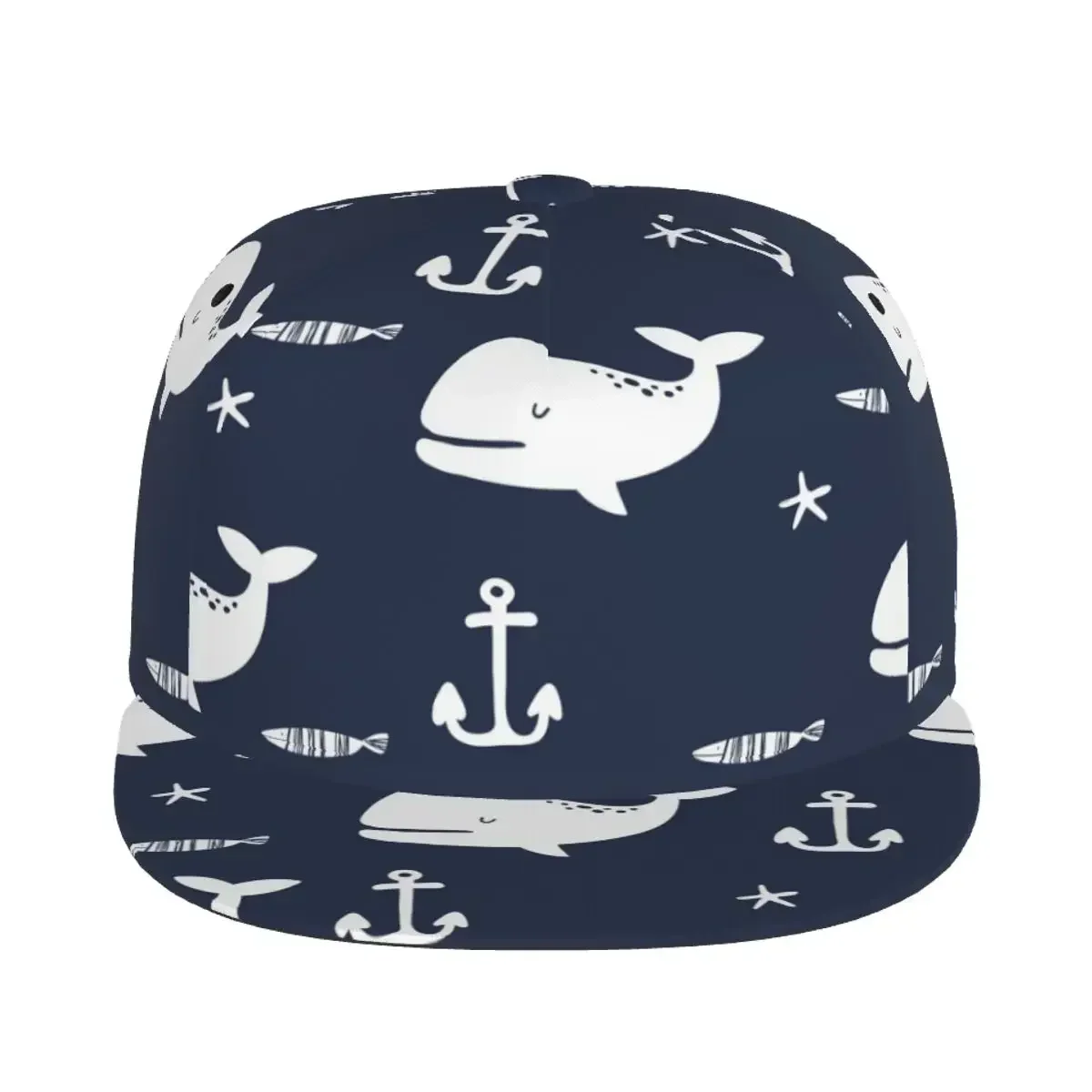 Whales Baseball Cap Casual Sun Hat Elegant Ethnic Style Fashion Stage Hip Hop Women Men