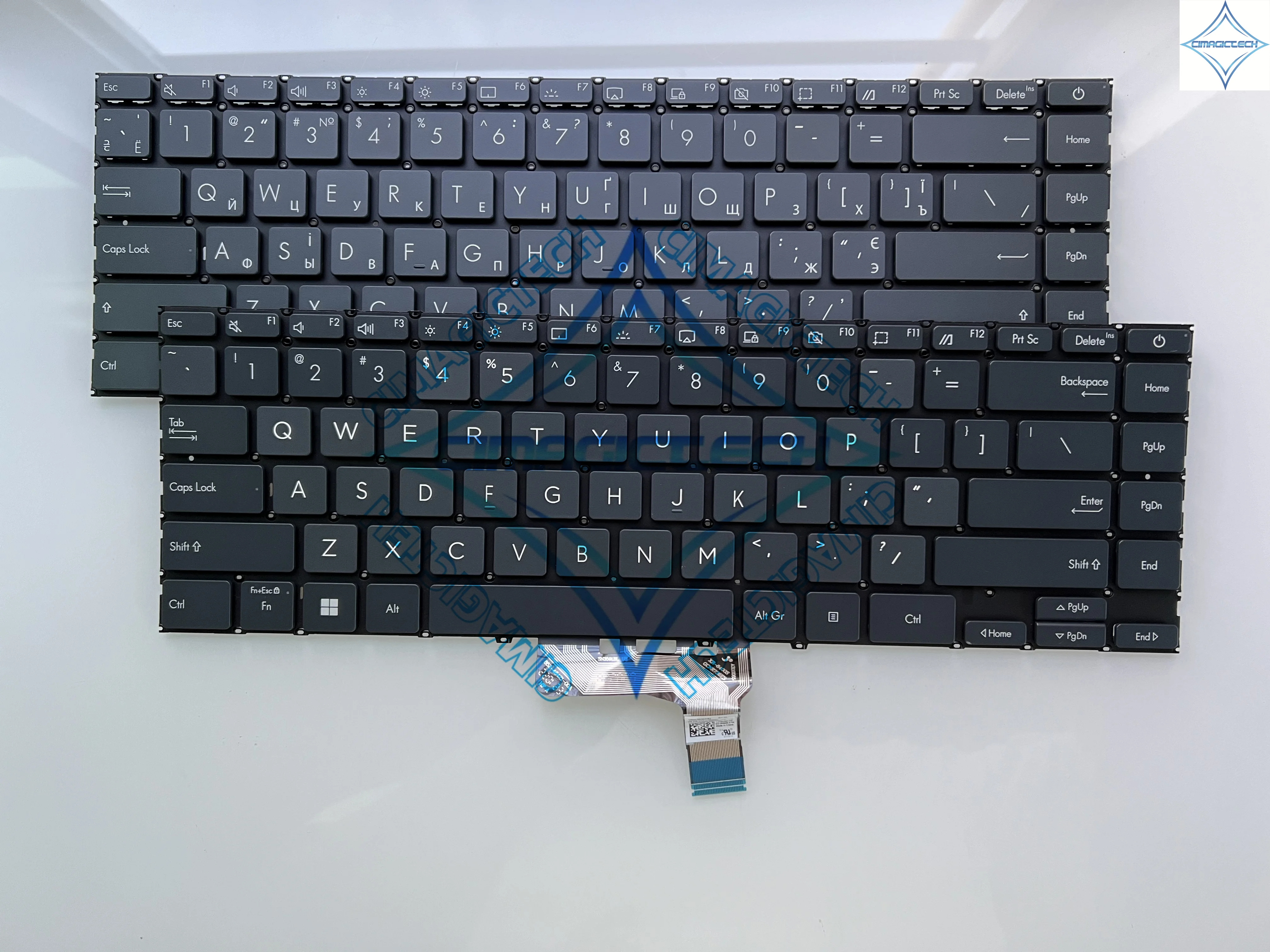 New US English Ru Russian Backlit For Asus ZenBook 14 UX425 UX425J 