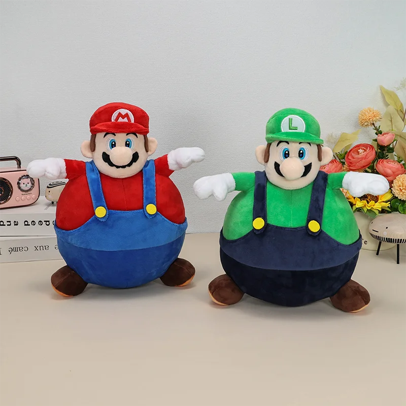 

Super Mario Bros. Wonder Balloon Марио и Луиджи 11-дюймовые мягкие игрушки, 3D миры Одиссея, плюшевая игрушка с персонажем мультфильма