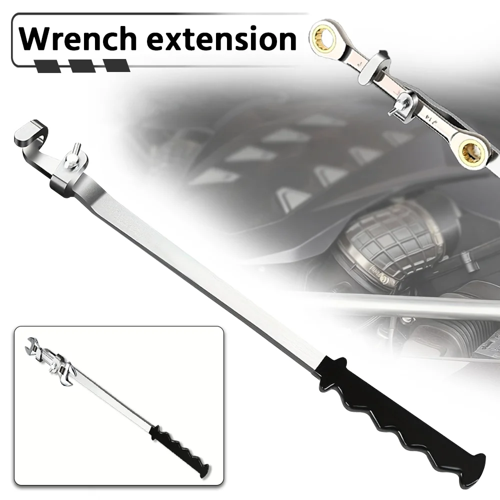 50cm/19In Wrench Extension Rod, Wrench Extension Rod, Enhanced Leverage Design, Thickened And Lengthened Handle, Car Repair Tool