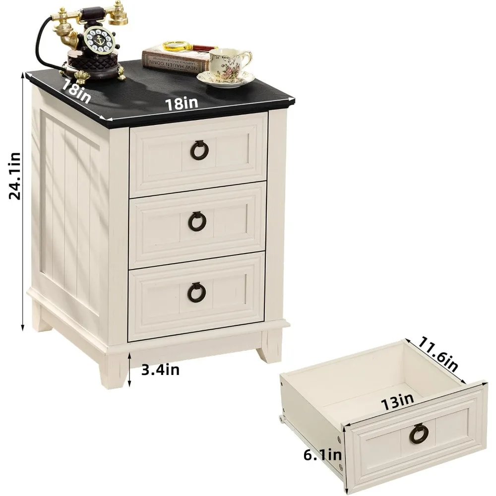 3-Piece Farmhouse Coffee Table Set with Storage and Large Counter Height Furniture