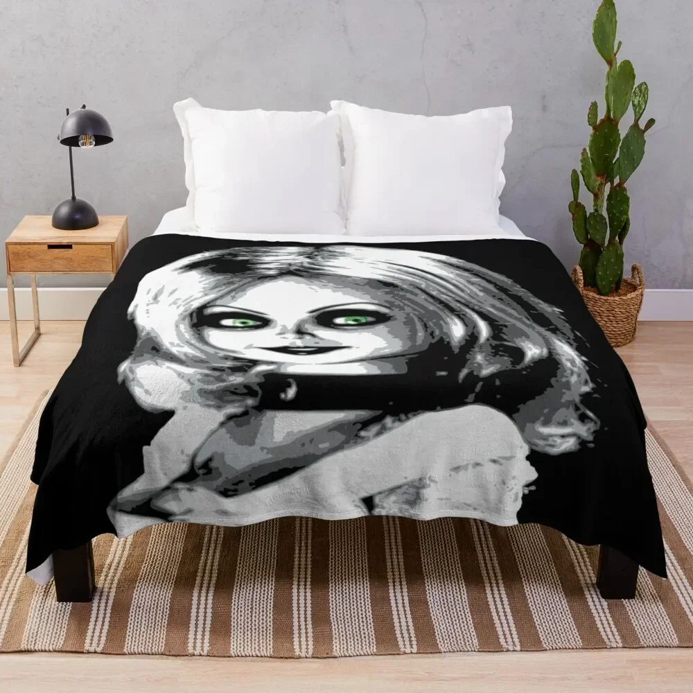 Bride of Chucky Throw Blanket Designers Tourist Blankets For Sofas Blankets