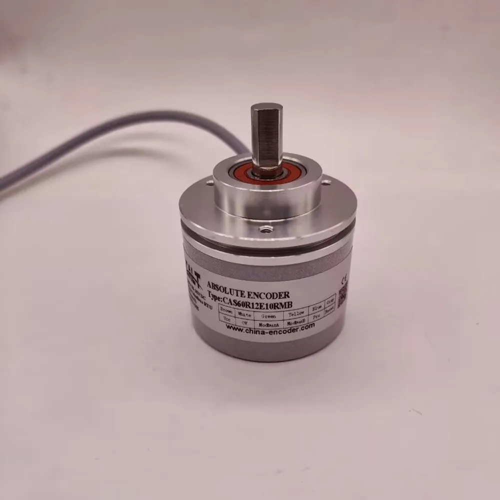 Вал 10 мм, выход Modbus RTU CAS60R12E10RMB, абсолютный энкодер, кодировщик 4096ppr