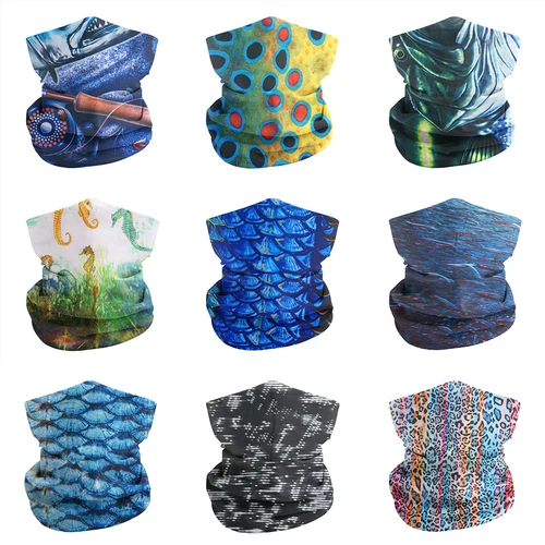 Polaina de cabeza sin costuras para hombres protección solar UV polvo a prueba de viento pesca senderismo cara Bandana diadema para mujeres pasamontañas para el cabello