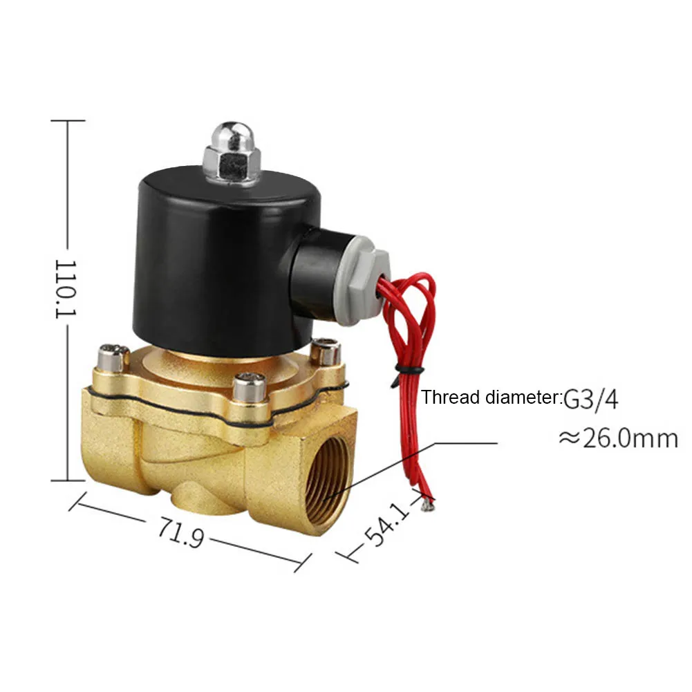 

Прочный строительный латунный электрический электромагнитный клапан для DN20, используемый в нормально закрытых компонентах в жидкостных системх