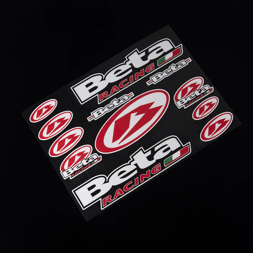 Reflective Waterproof Beta Racing Motorcycle Stickers Car Bike Helmet Decals Vinyl Graphics Kit Adhesive Accessoires Moto