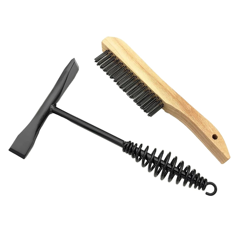 

A96I-Welding Chipping Hammer With Coil Spring Handle,10.5Inch,Cross Chisel And Vertical Chisel