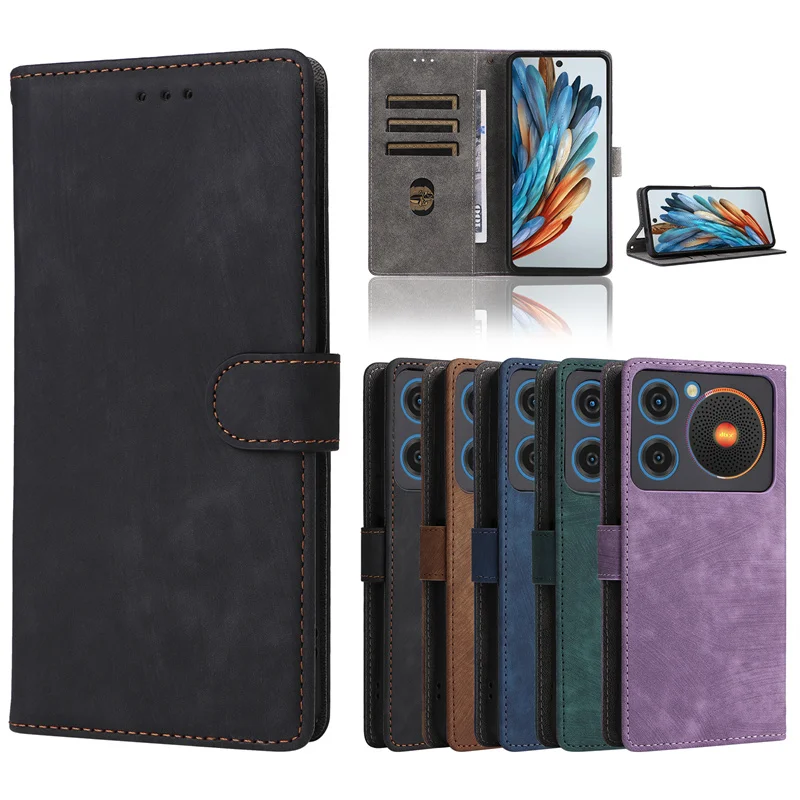 For ZTE Nubia Music Case Wallet Anti-theft Brush Magnetic Flip Leather Case For ZTE Nubia Music Z2353 Phone Case