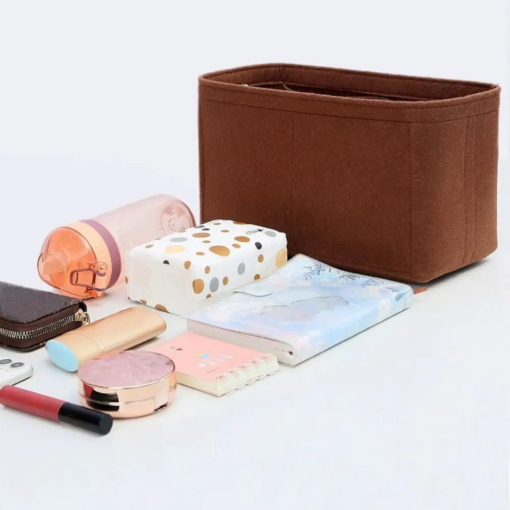 Felt Handbag Insert Bag Bag Support Large Capacity Internal Bag Storage Organization Portable Bag Organiser for LV Carryall