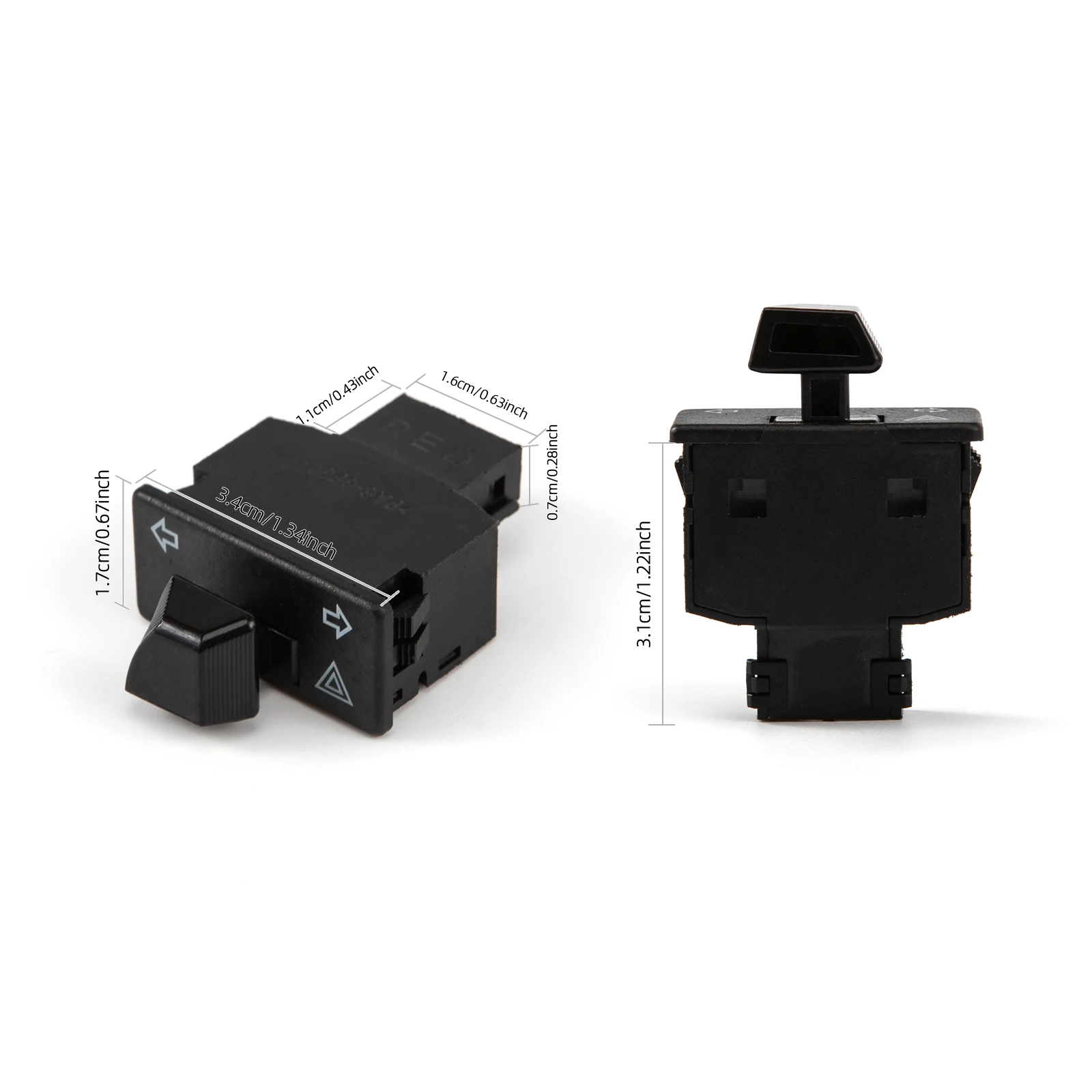 Double Flash Switch Motorcycle 4 Arrows Electric Vehicle Pedal Turn Signal Switch for Honda SH 125 150 350 from 2021 to 2025 - Image 3