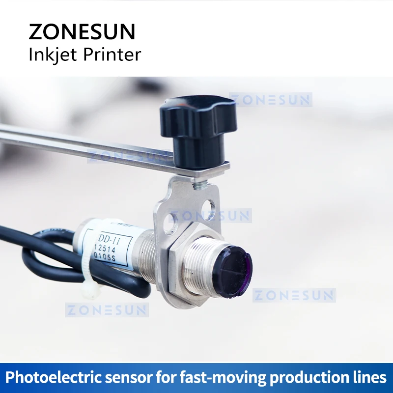 ZONESUN ZS-TIP15 Inkjet Date Coding Machine 15mm Multilingual Touch Screen QR Barcode Batch Expiry Serial Number Logo Printer