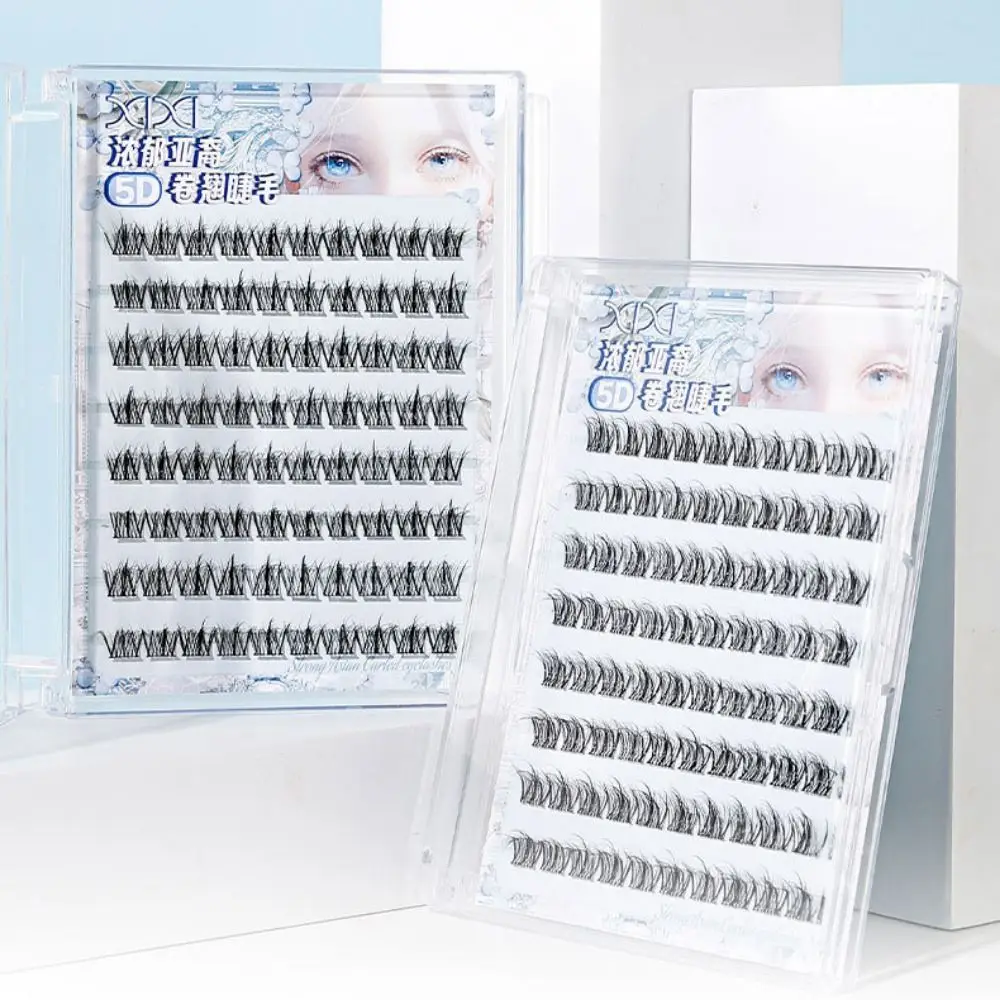 5D Kleber-Freie Gefälschte Wimpern 100 Cluster DIY Selbstklebende Falsche Wimpern Weiche Make-Up Segmentierte Wimpern Bundles Frauen